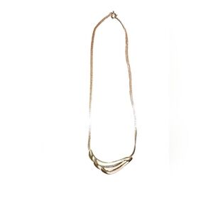 Vintage 70’s Trifari Disco Gold Plated Swirl Necklace